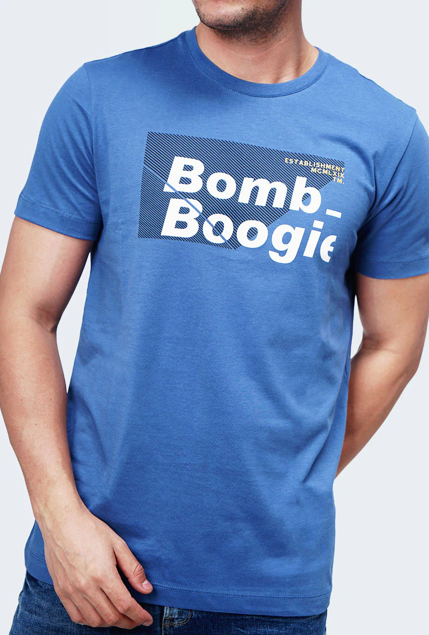 T-Shirt Lengan Pendek Velder Blue - Image 2