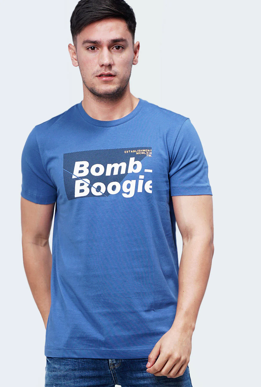 T-Shirt Lengan Pendek Velder Blue - Image 4