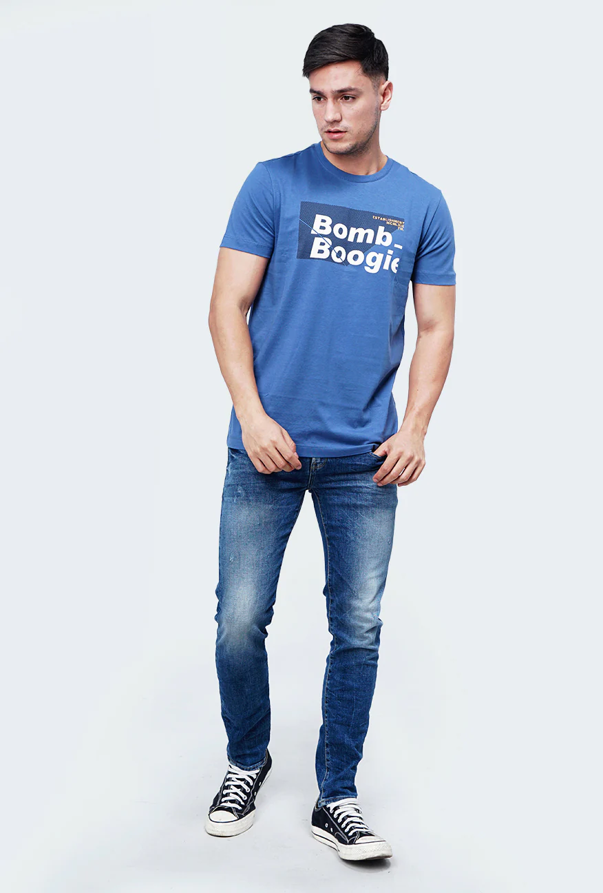 T-Shirt Lengan Pendek Velder Blue - Image 6