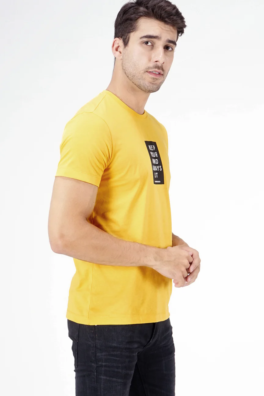 T-Shirt Lengan Pendek Venon Mustard - Image 2