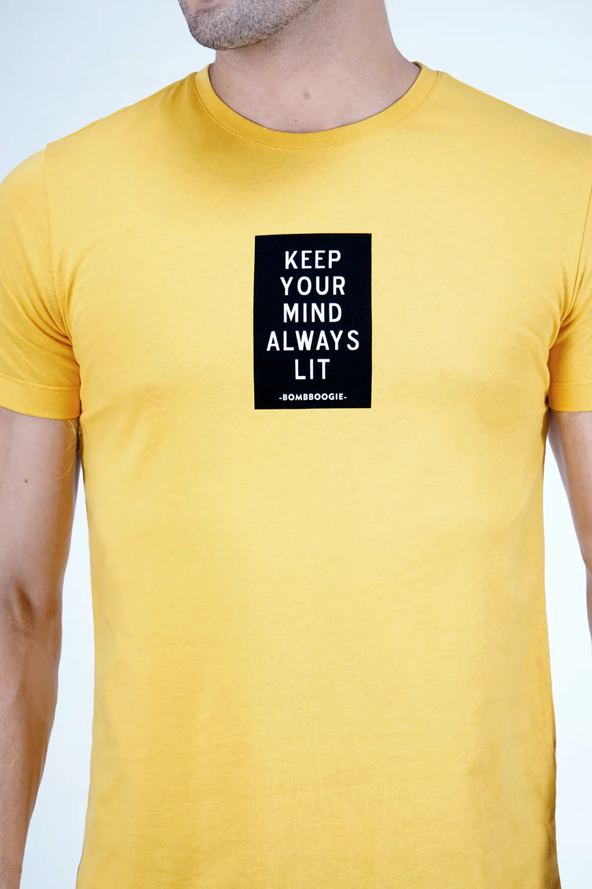T-Shirt Lengan Pendek Venon Mustard - Image 3