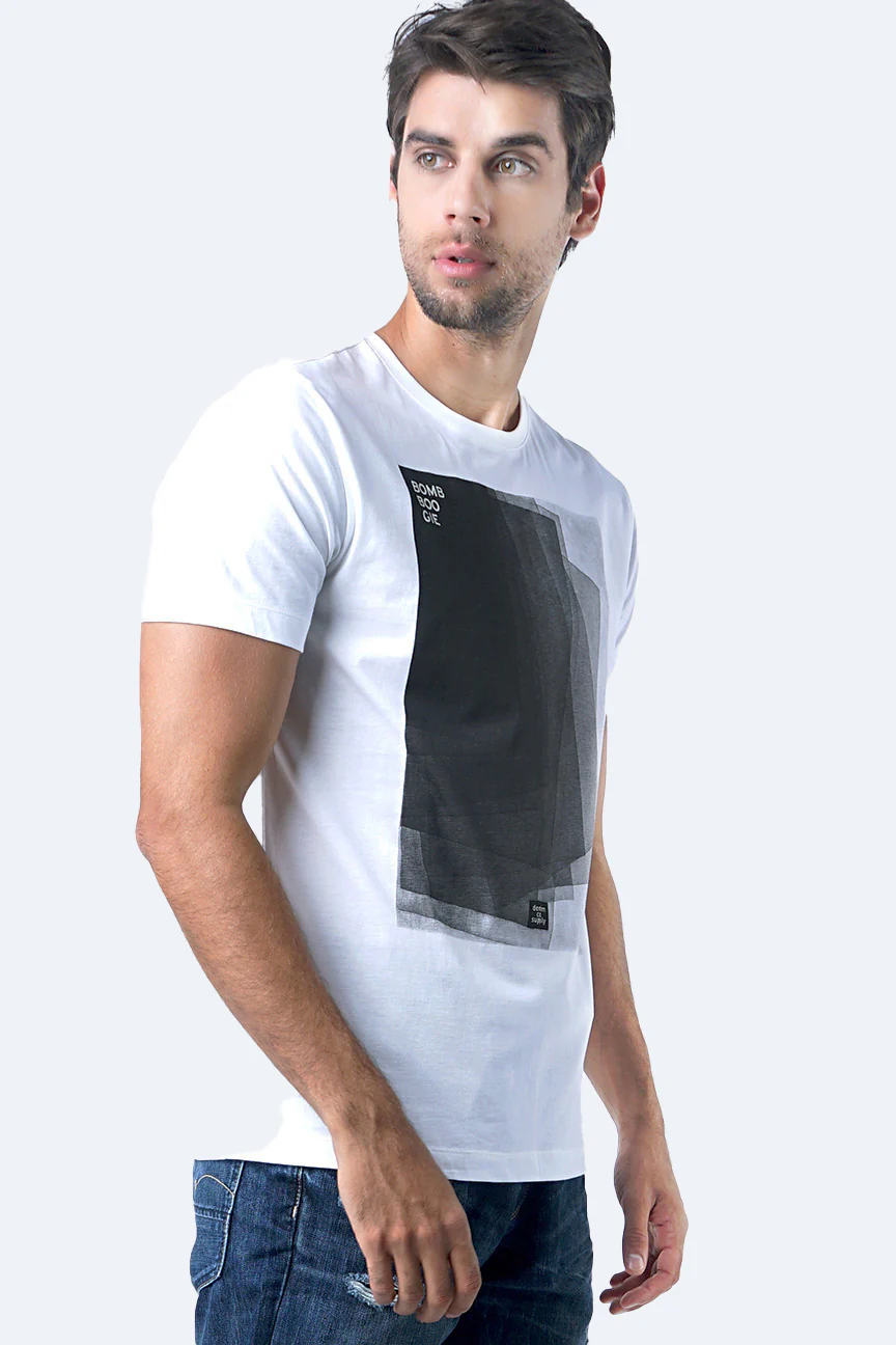 T-Shirt Lengan Pendek Vermo Offwhite