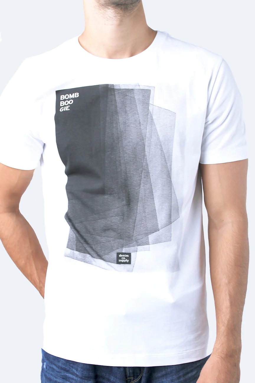 T-Shirt Lengan Pendek Vermo Offwhite - Image 2