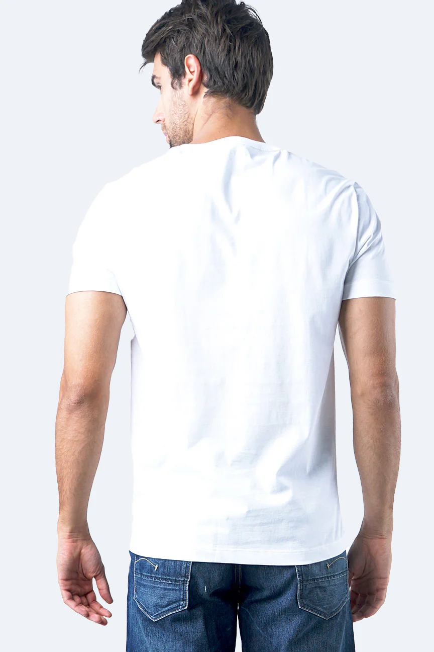 T-Shirt Lengan Pendek Vermo Offwhite - Image 3