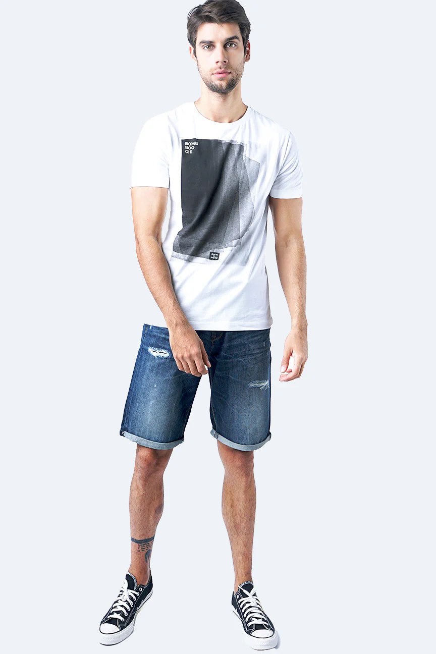 T-Shirt Lengan Pendek Vermo Offwhite - Image 4