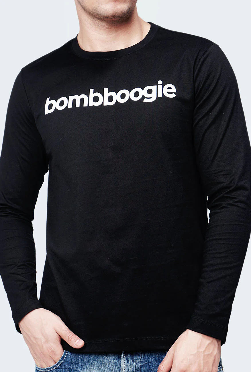T-Shirt Lengan Panjang Verpel Black - Image 2