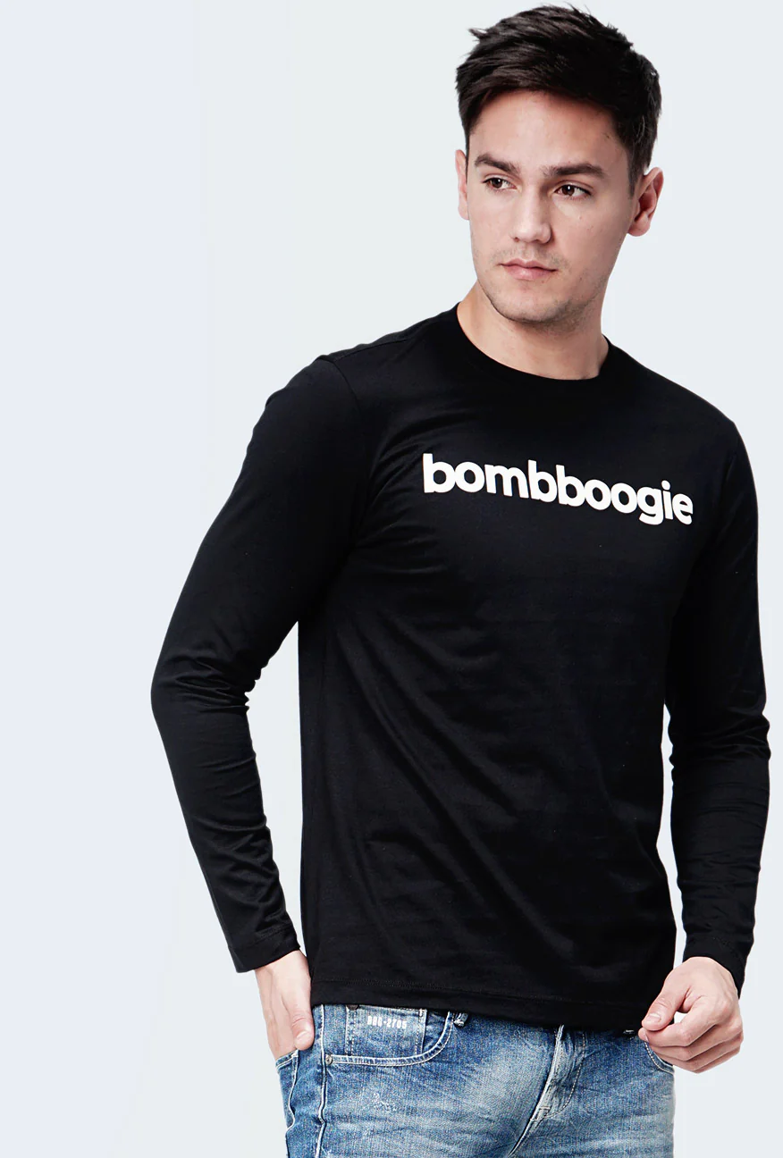T-Shirt Lengan Panjang Verpel Black - Image 3