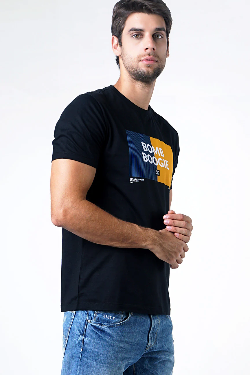 T-Shirt Lengan Pendek Viello Black - Image 2