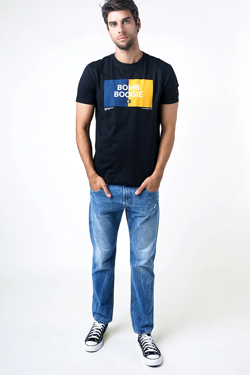 T-Shirt Lengan Pendek Viello Black - Image 3