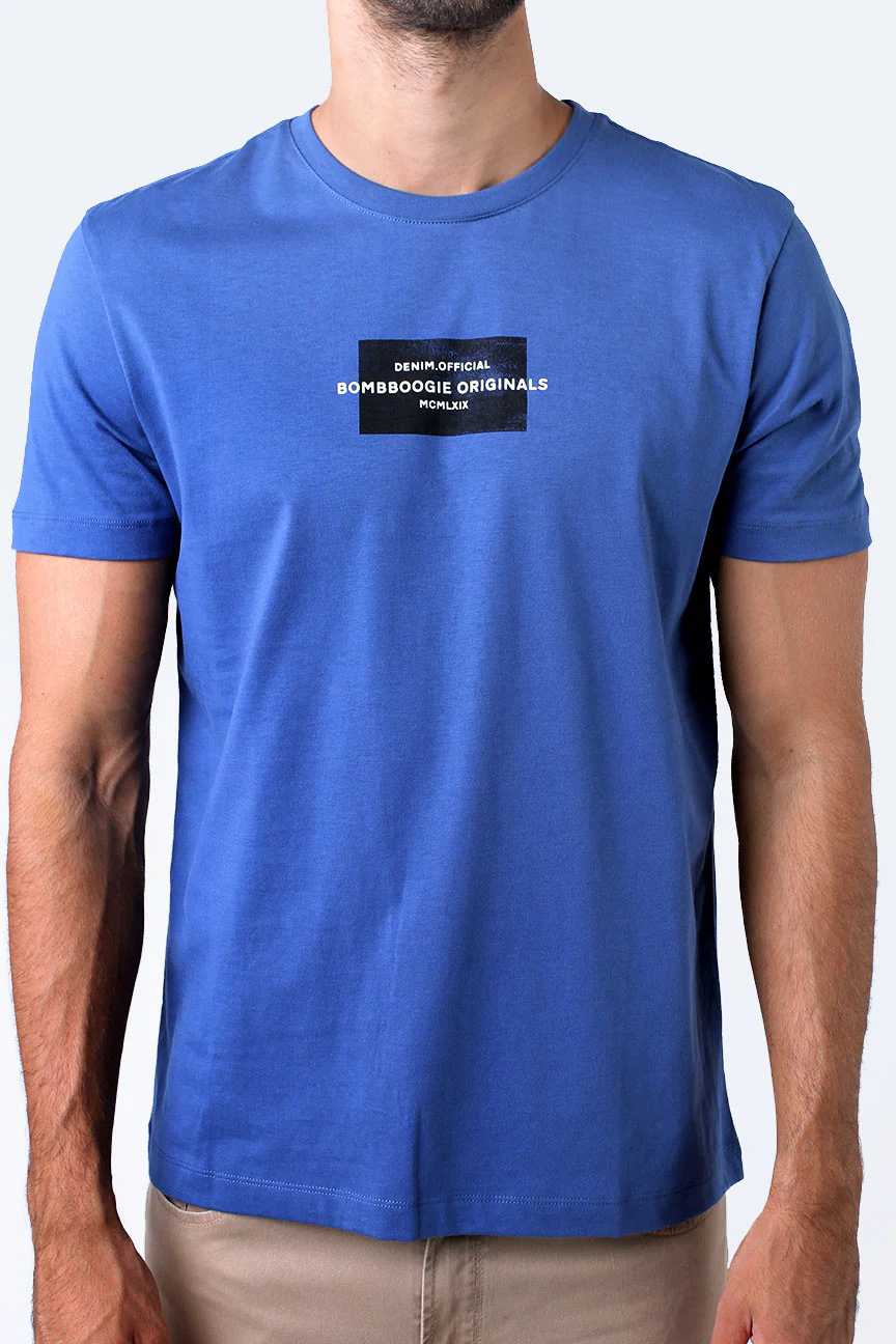 T-Shirt Lengan Pendek Vlommo Blue - Image 3