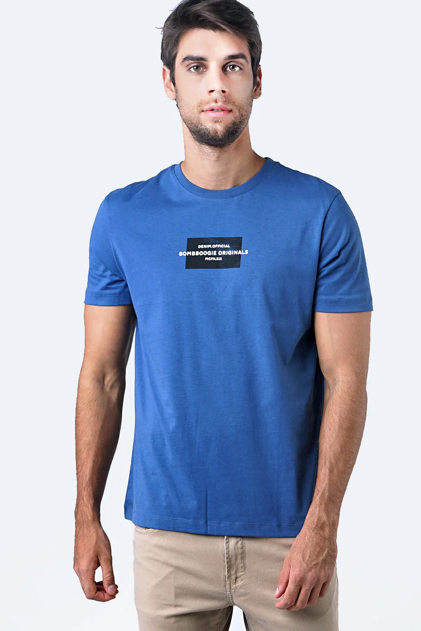 T-Shirt Lengan Pendek Vlommo Blue - Image 4