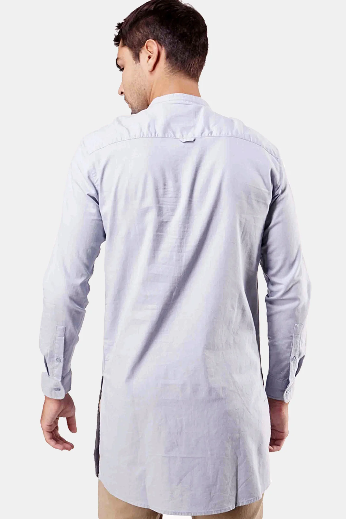 Kemeja Koko Regular Vorta Light Grey - Image 3