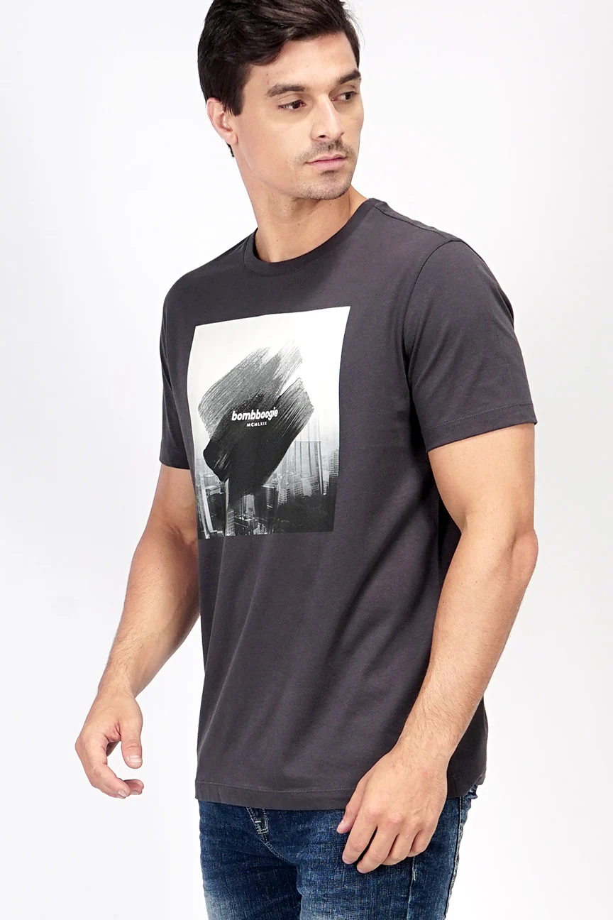 T-Shirt Lengan Pendek Vourheis Grey