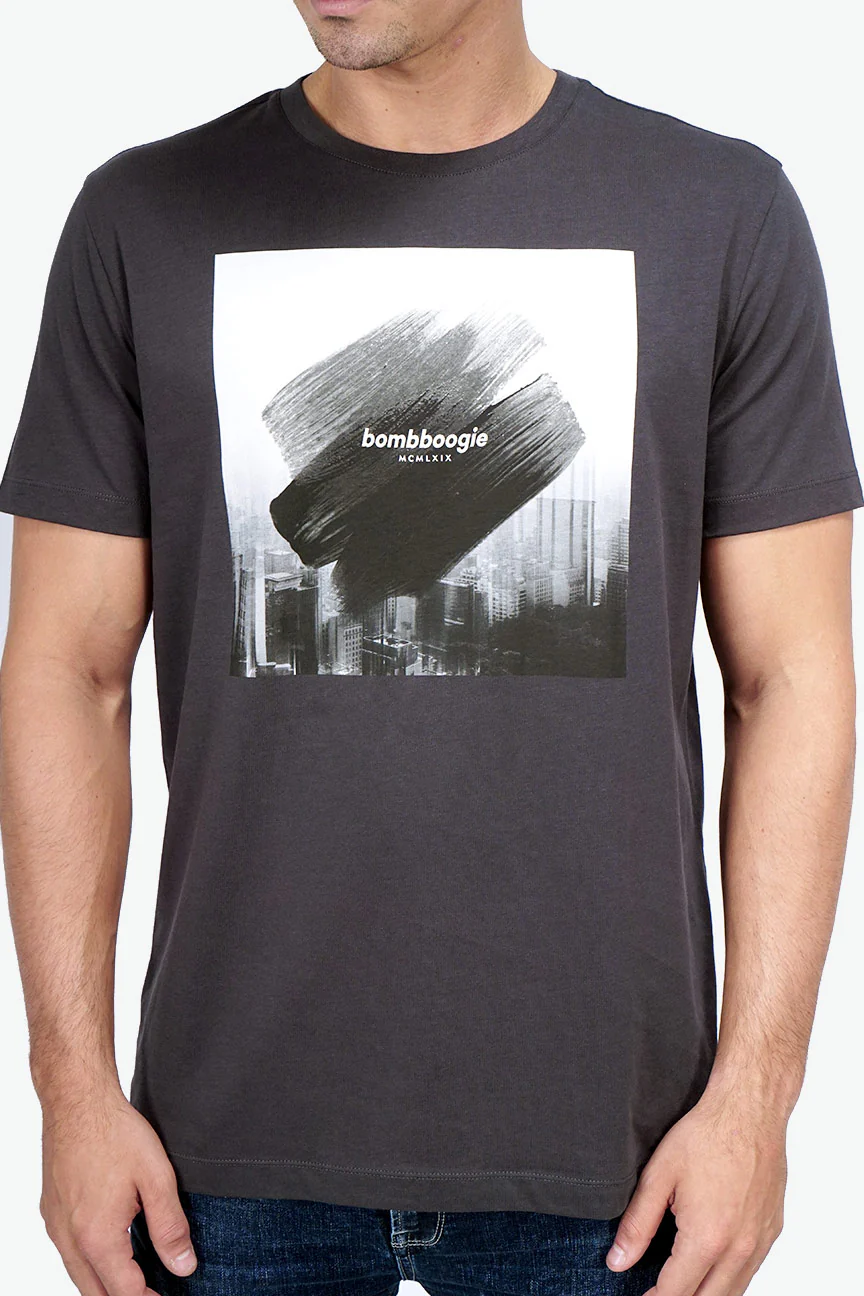 T-Shirt Lengan Pendek Vourheis Grey - Image 3
