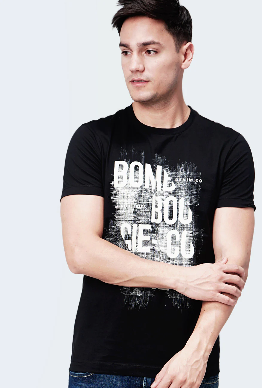 T-Shirt Lengan Pendek Voxel Black