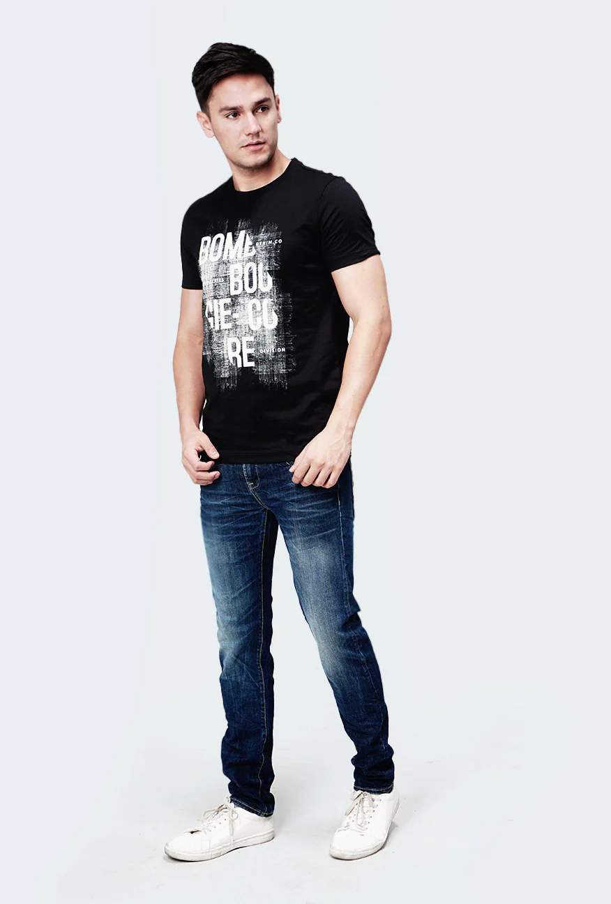 T-Shirt Lengan Pendek Voxel Black - Image 3