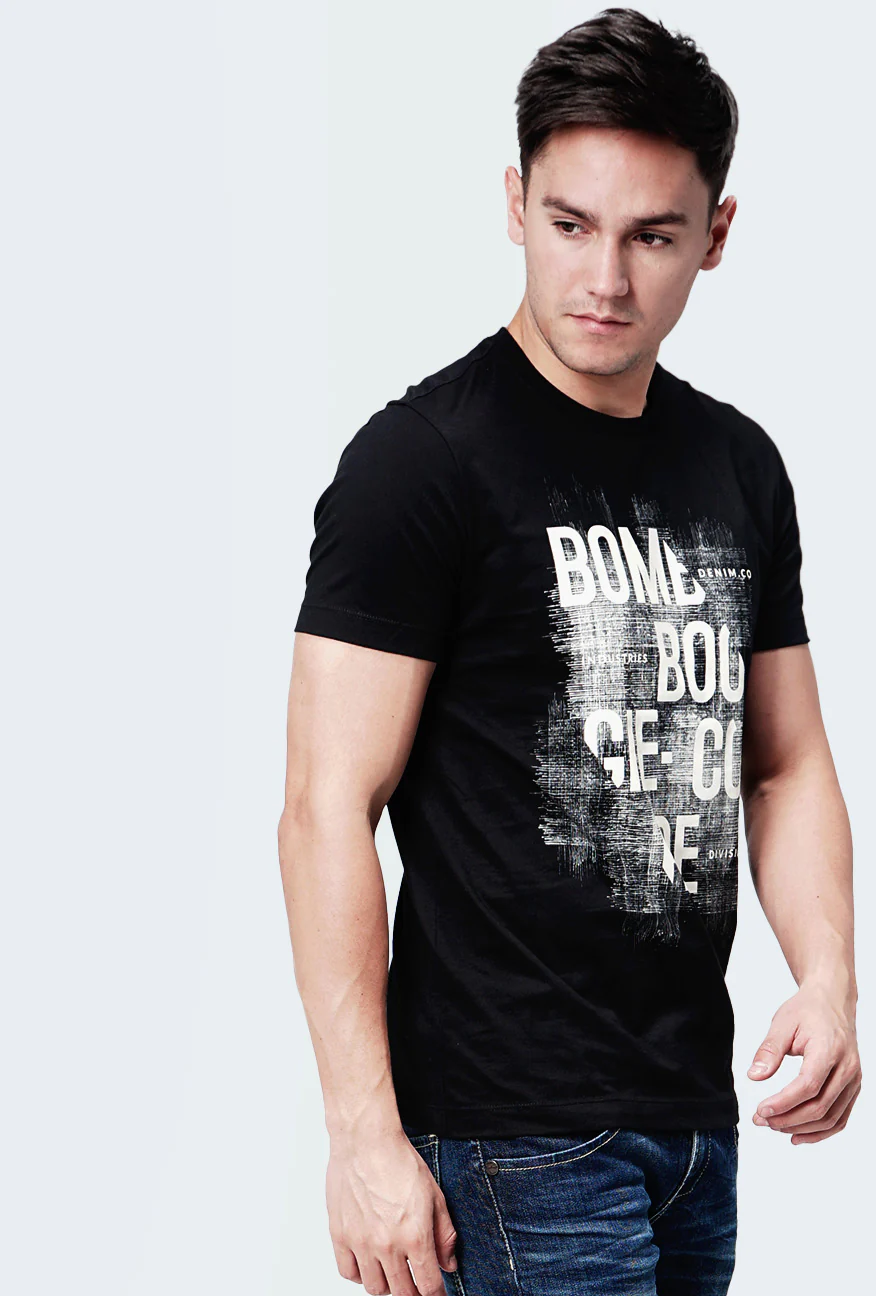 T-Shirt Lengan Pendek Voxel Black - Image 4