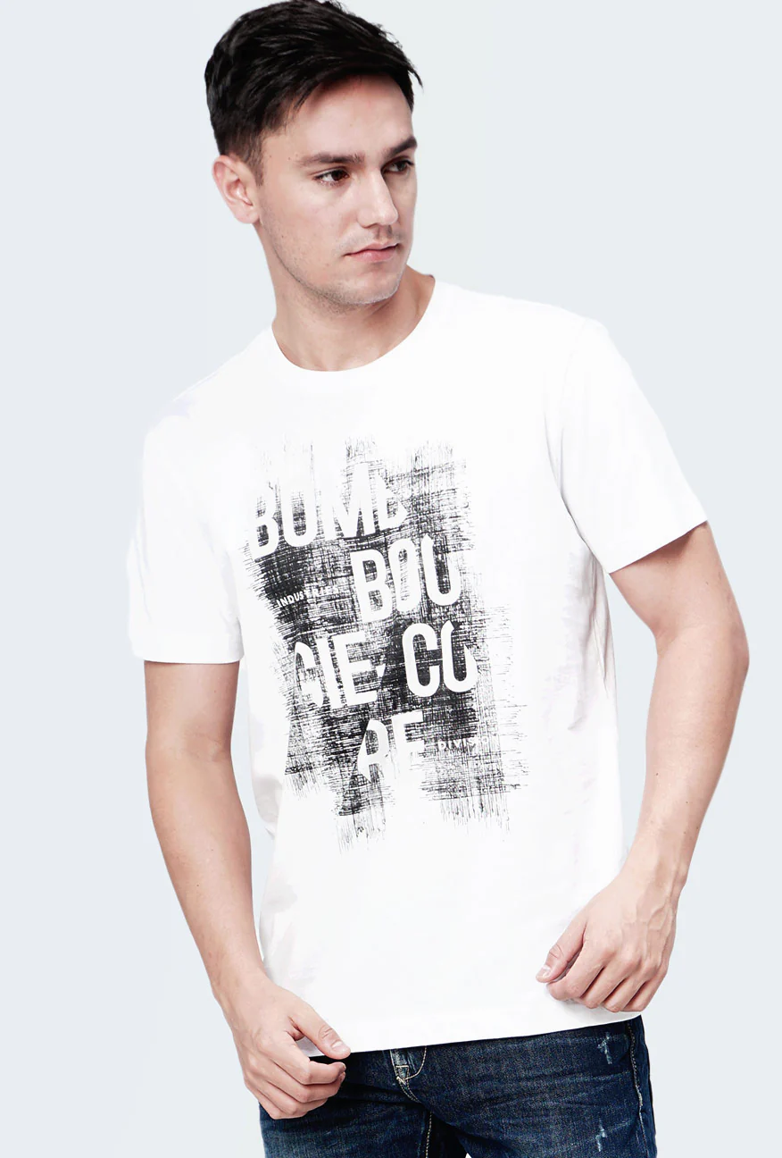 T-Shirt Lengan Pendek Voxel Offwhite