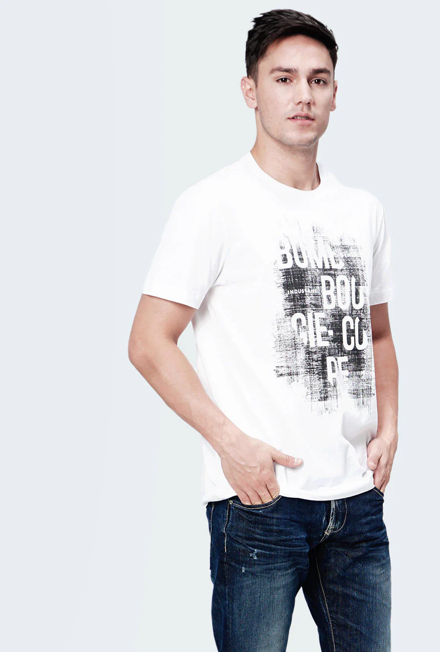 T-Shirt Lengan Pendek Voxel Offwhite - Image 3