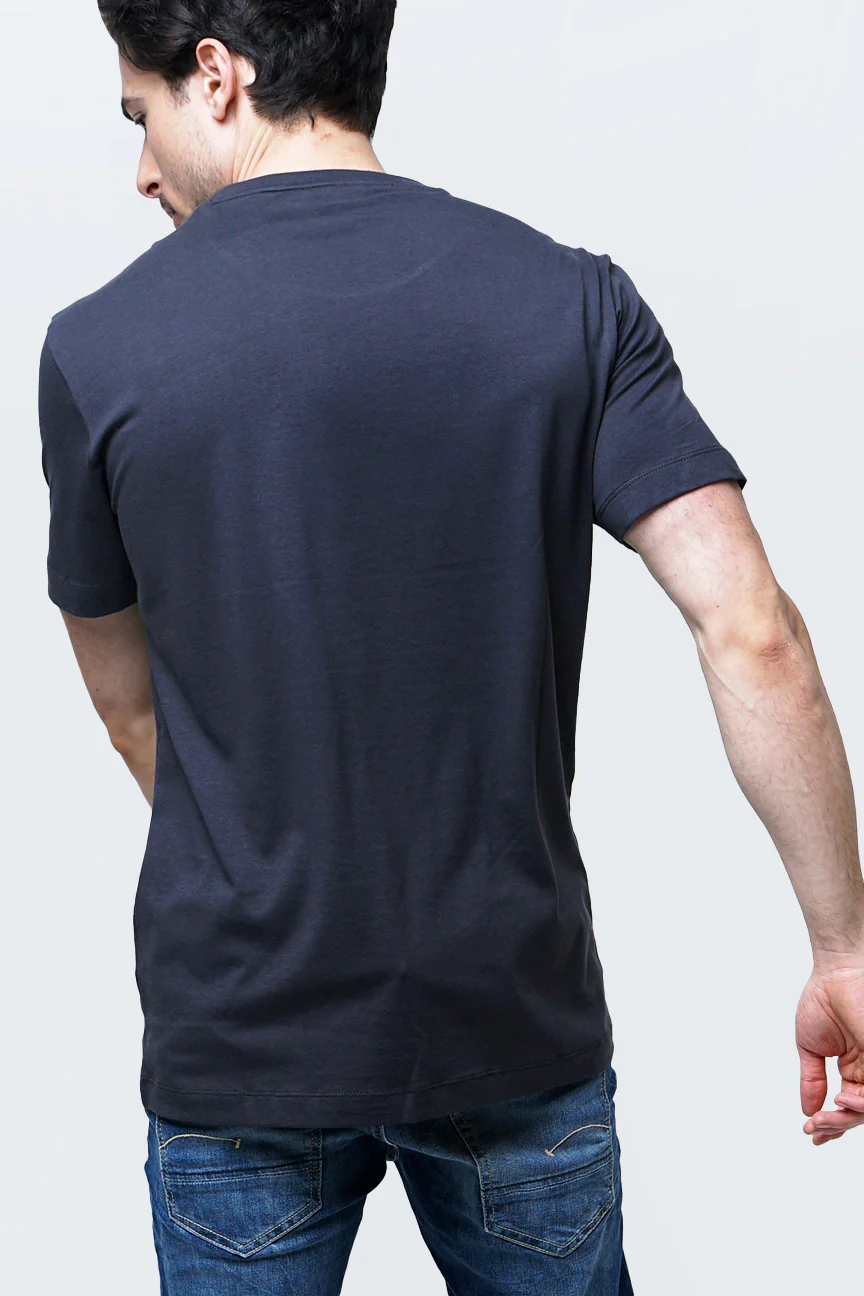 T-Shirt Lengan Pendek Vribour Dark Grey - Image 4