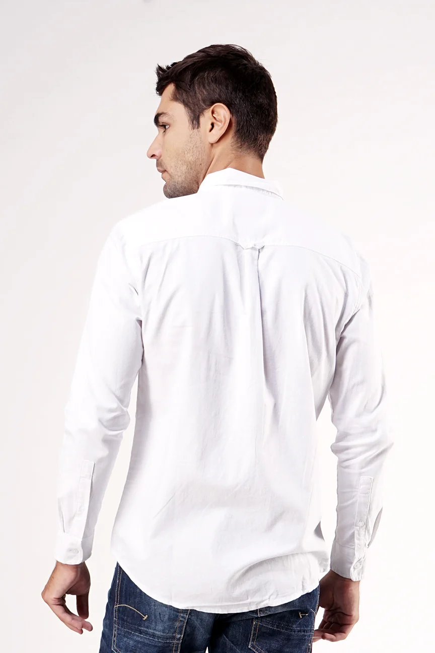 Kemeja Lengan Panjang Warrior White Regular - Image 3