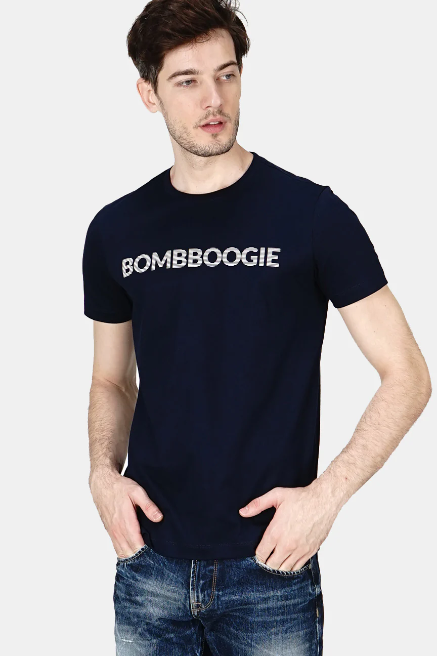 T-Shirt Lengan Pendek Wiggins Dark Navy