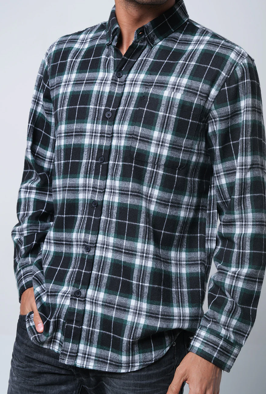 Kemeja Flanel Wincus Green Black - Image 5