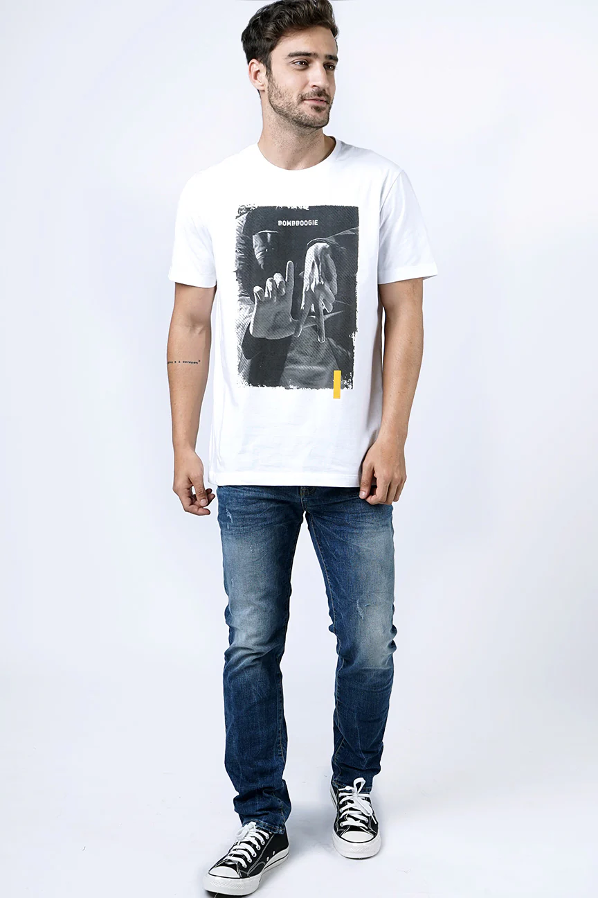 T-Shirt Lengan Pendek Witmer Offwhite - Image 2
