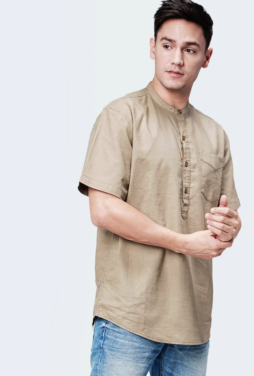 Kemeja Koko Woodstick Brown - Image 3