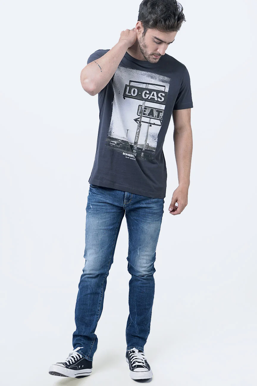 T-Shirt Lengan Pendek Zazzle Grey - Image 3