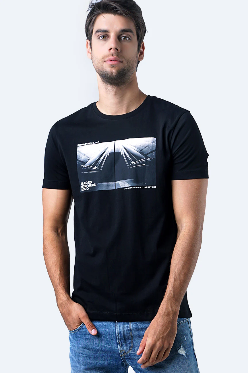 T-Shirt Lengan Pendek Zlata Black